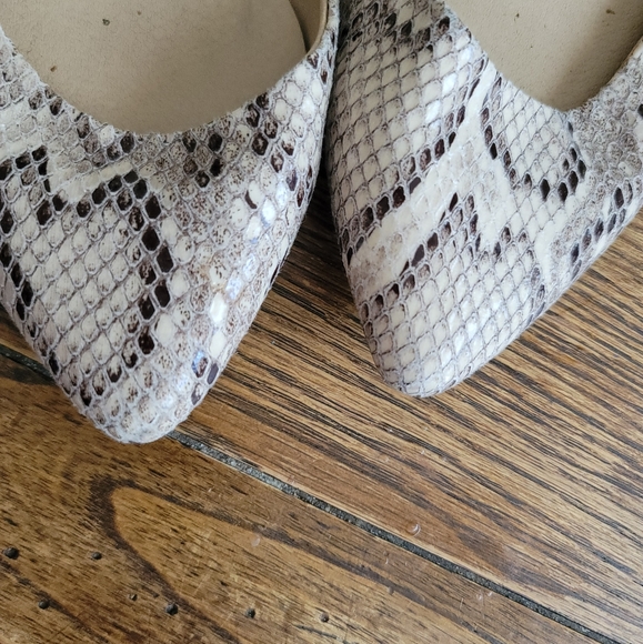 MOSSIMO D'Orsay Snake Print Flats Size 9.5 - Picture 5 of 5